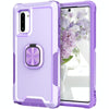 For Samsung Galaxy Note10 3 in 1 PC + TPU Phone Case with Ring Holder(Purple)