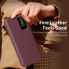 For Samsung Galaxy S25 Ultra 5G Smart View Window Leather Phone Case with Card Slot(Red)