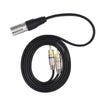 XLR Male To 2RCA Male Plug Stereo Audio Cable, Length:, Length:8m