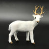 Simulation Deer Home Ornaments Plush Christmas Deer Doll Holiday Decorations, Size:24x24cm, Specification:Straight Head