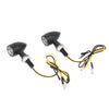 For Kawasaki / Suzuki / Yamaha / Honda T-S002 1 Pair Motorcycle LED Mini Turn Signal Metal Retro Signal Light