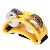 Aluminum Percussion Cajon Foot Bell, Size: 10 x 8 x 4cm(Yellow)