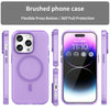 For iPhone 14 Pro Max MagSafe Frosted Translucent TPU + PC Full Coverage Phone Case(Dark Purple)