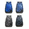 School Schoolbag Large Capacity Travel Backpack(528 Black Diamond)