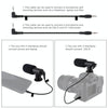 PULUZ U/C Shape Portable Handheld DV Bracket Stabilizer + LED Studio Light + Video Shotgun Microphone Kit with Cold Shoe Tripod Head  for All SLR Cameras and Home DV Camera