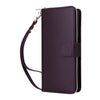For Samsung Galaxy A13 5G / 4G Nine-card Slots Zipper Wallet Bag Leather Phone Case(Dark Purple)