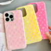 For iPhone 14 Skin Feeling Jelly TPU Hybrid PC Phone Case(Polka Dot Pink)