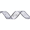 10m Halloween Decoration Gold-stamped Cartoon DIY Bow Ribbon(Silver Skeleton)