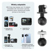 RUIGPRO Crab Clamp Action Camera Bracket 1/4 Ball Head with Phone Clamp