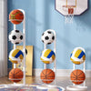 Basketball Storage Rack Volleyball Stand Holder, Spec: 3 Layers White