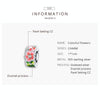 S925 Sterling Silver Colorful Flowers Beads DIY Bracelet Necklace Accessories