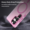 For Samsung Galaxy S25 Ultra MagSafe Frosted Translucent TPU + PC Full Coverage Phone Case(Pink)