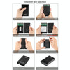 HAWEEL DIY 4x 18650 Battery (Not Included) 12000mAh Dual-way QC Charger Power Bank Shell Box with 2x USB Output & Display,  Support QC 2.0 / QC 3.0 / FCP / SFCP /  AFC / MTK / BC 1.2 / PD(Black)