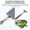 8mm 3 in 1 Anti-lost Strap Phone Crossbody Splicing Lanyard(Orange Green)