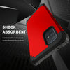 For Samsung Galaxy A71 5G 3 in 1 Shockproof PC + Silicone Protective Case(Red + Black)