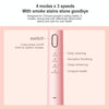 Original Lenovo B002.1-C2 USB Charging Wireless Sonic Electric Toothbrush with 5 Antibacterial Brush Heads, Luxury Version(Pink)