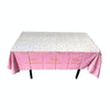 137x183cm Happy Birthday PET Aluminum Film Tablecloths Disposable Waterproof Party Decorative Table Cloth, Style: Spanish Pink Star