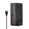 YMS-858 GaN 240W USB x 4, USB-C / Type-C x 4 Fast Charger, Plug Type:US Plug(Black)