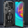 For Infinix Note7 Lite / Hot 9 Machine Armor Warrior Shockproof PC + TPU Protective Case(Black)