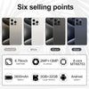 i15 Pro Max / VD1, 3GB+32GB, 6.79 inch Screen, Face Identification, Android 8.1 MTK6753 Octa Core, Network: 4G, Dual SIM(White)
