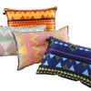 Portable Ethnic Style Automatic Inflatable Pillows Outdoor Camping Tent Camping Equipment Car Travel Pillows(Red Yellow Printing)
