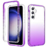 For Samsung Galaxy S23 FE 5G Shockproof Clear Gradient PC + TPU Phone Case(Purple)