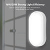 Oval 20W 85-265V 2400LM LED Moisture-proof Lamp LED Wall Light (White)
