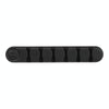 6 Holes Bear Silicone Desktop Data Cable Organizing And Fixing Device(Black)