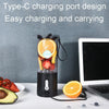 Portable Multifunctional USB Rechargeable Juice Extractor Cup Mini Electrical Juicer(Black)