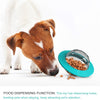 Bite-Resistant Dog Treat Puzzle Toy - Yellow Flying Disc for Dogs & Cats