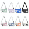 2502 Multi-pocket Large-capacity Sports Single-shoulder Bags(Light Blue)