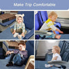 79 x 44cm Kids Airplane Seat Extender Portable Travel Seat Cushion(Gray)