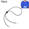 10pcs Mask Anti-lost Adjustable Lanyard and Ear Hook(Grey)