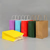 10 PCS Elegant Kraft Paper Bag With Handles for Wedding/Birthday Party/Jewelry/Clothes, Size:16x22x8cm(White Kraft)
