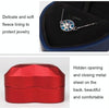 017015-20 Heart-shaped LED Light Ring Necklace Storage Box without Jewelry, Spec: Pendant(Blue)
