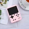 MK800 3.0 inch Macaron Mini Retro Classic Handheld Game Console for Kids Built-in 800 Games, Support AV Output (Pink)