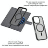 For iPhone 13 Pro Max ViLi GBS Series MagSafe Magnetic RFID Leather Flip Phone Case(Black)