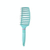 Fluffy Rib Comb Massage Comb(Green Round Handle)
