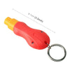 2 in 1 Mini Car Safety Rescue Hammer Life Saving Escape Emergency Hammer Seat Belt Cutter Window Glass Breaker (Red)
