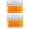 2pcs 24V Truck LED Side Light Car Strong Light Waterproof Super Bright Tire Lamp(Yellow)