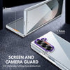 For Samsung Galaxy Z Fold6 lce Folding Series Integrated Clear PC Phone Case(Purple)