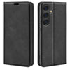 For Samsung Galaxy S25 5G Retro-skin Magnetic Suction Leather Phone Case(Black)