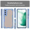 For Samsung Galaxy S22 5G Armor Glaze PC Hybrid TPU Phone Case(Blue)