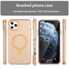 For iPhone 11 Pro Max MagSafe Frosted Translucent TPU + PC Full Coverage Phone Case(Orange)