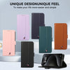 For Samsung Galaxy A33 5G ABEEL Delicate Texture Splicing RFID Leather Phone Case(Black)