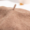 Autumn Winter Embroidered Warm Wool Hat Outdoor Leisure Ladies Beret, Size: One Size(White)
