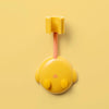 JM049 Cartoon Shower Rack Universal Adjustment Shower Base Fixed Device(Yellow)