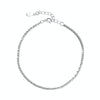 S925 Sterling Silver Gypsophila Beanie Ladies Bracelet, Specification:JL0004 Anklet