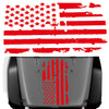 D-778 American Flag Pattern Car Modified Decorative Sticker(Red)