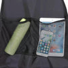 2pcs Car Rear Seat Protection Children Anti-kick Pad with Storage Bags Seat Back Anti-dirty Pad